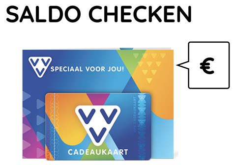 vvv cadeaukaart saldo check.